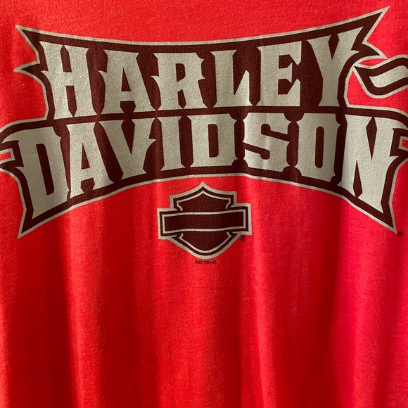 Harley Davidson Idaho Falls Red Graphic Tee Medium - Picture 3 of 7